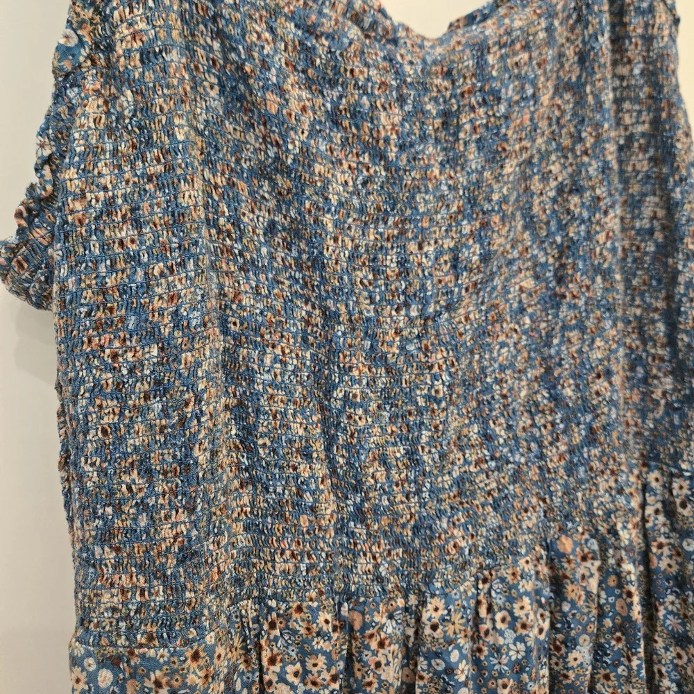 Sonoma Ruffled Smocked Midi Sundress - Picture 2 of 5